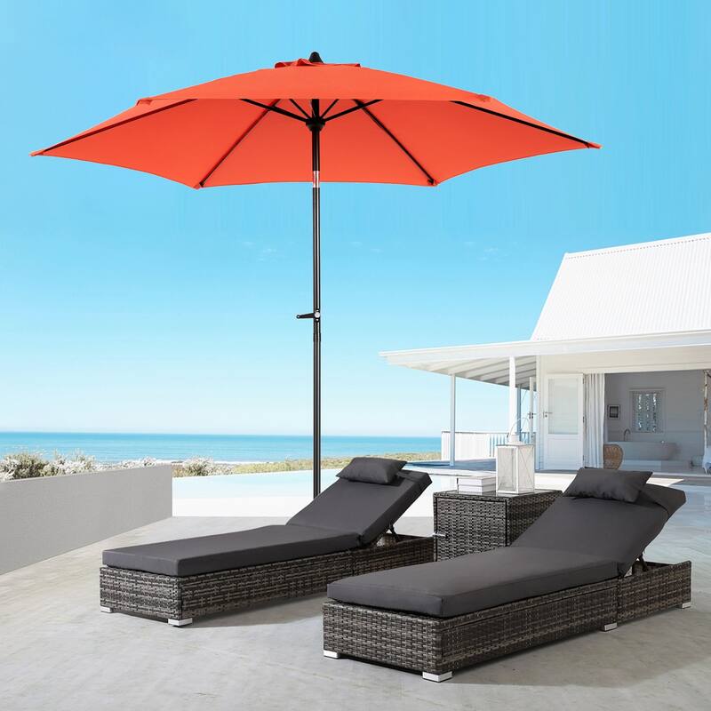 Topcraft 9ft Metal Tiltable Market Umbrella
