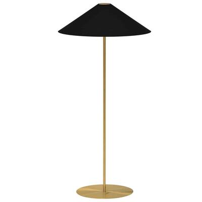 Dainolite 1 Light Transitional Aged Brass Luxury Modern Minimalist Floor Lamp