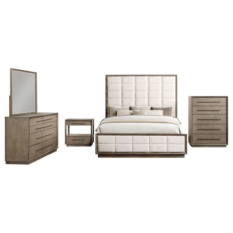 Durango 5-Piece Bedroom Set Taupe Oak