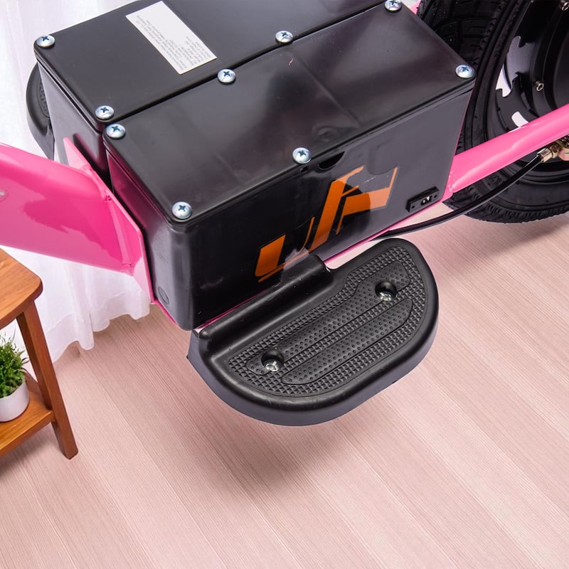 24V Kids Electric Dirt Bike with 300W Motor, 16in Wheels, Handle Acceleration, Adjustable Seat, Power Display & Hand Brakes