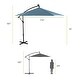preview thumbnail 3 of 20, Glam 10-foot Solar LED Cantilever Umbrella with Base (UV 50+)