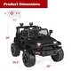 preview thumbnail 2 of 3, 12V Kids Ride On Truck with Remote Control, Spring Suspension - Black