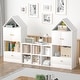 preview thumbnail 12 of 38, House-Shaped Children's Bookshelf，Multi-Functional Organizer for Books & Toys