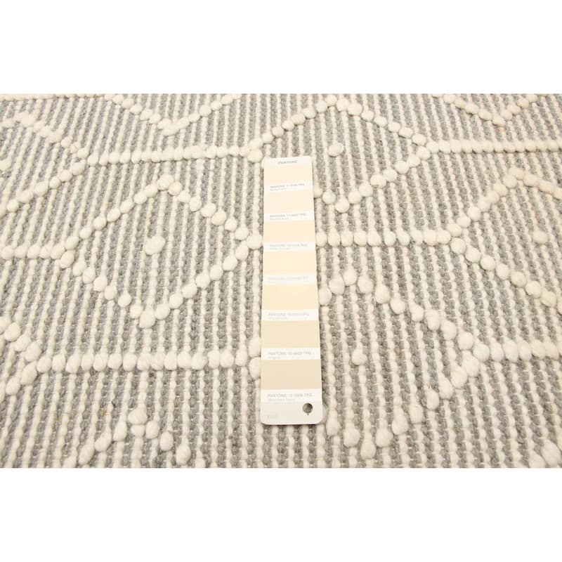 ECARPETGALLERY Braid weave Sienna Cream Wool Rug - 6'2 x 9'5