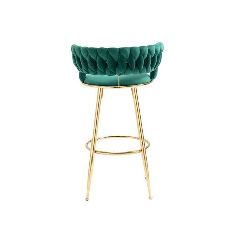 Unique Design Bar Stools with Back and Solid Legs, Counter Height