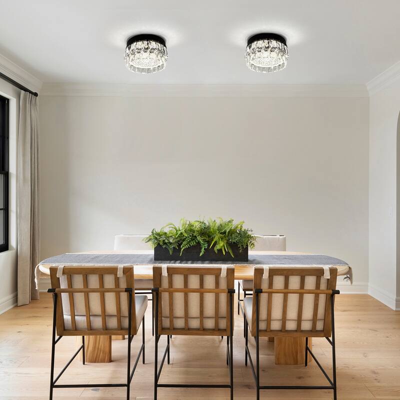 LED Flush Mount Crystal Ceiling Light Crystals Flush Mount Ceiling Lights - N/A