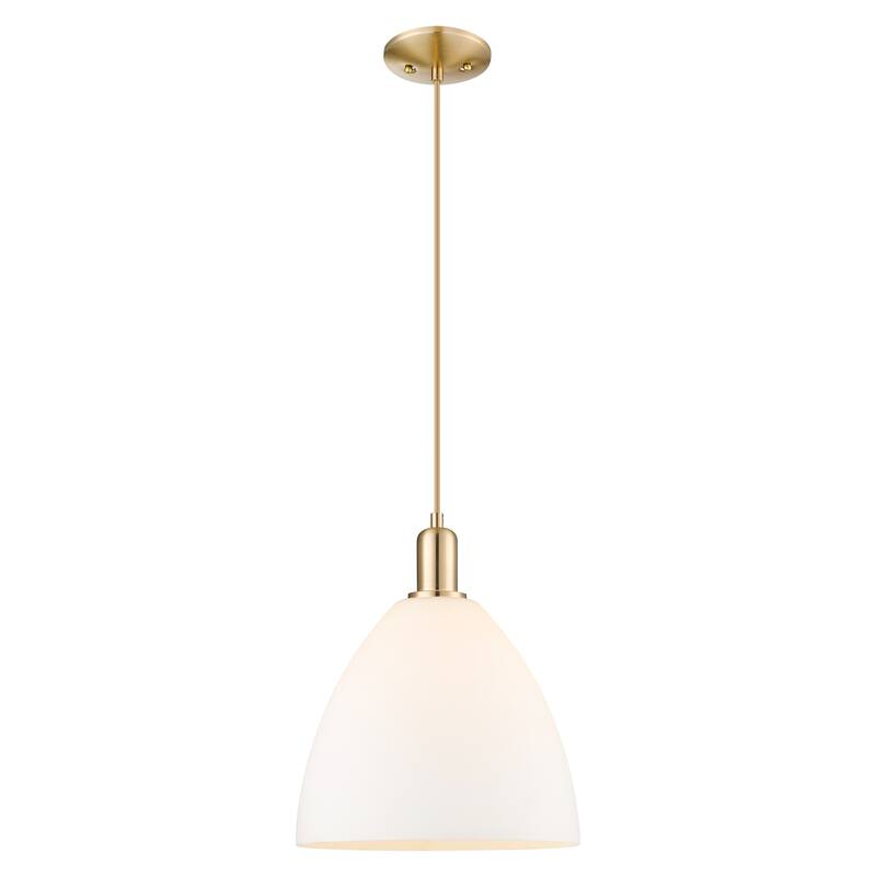 Innovations Lighting Endless Possibilities Arcadia - Bristol - 1 Light 12" Cord Hung Mini Pendant - Champagne Bronze/Matte White