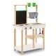 preview thumbnail 12 of 11, Teamson Kids Outdoor Wooden Mud Kitchen, Garden Playset, Kids Pretend Cooking Play Kitchen with Sink, Chalkboard, Backyard Toy