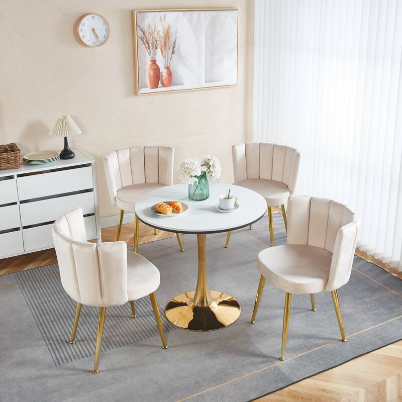 Upholstered Accent Chair Dining Chair Set of 2