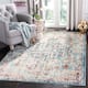 SAFAVIEH Madison Sabire Boho Medallion Distressed Rug - 3' x 5' - Navy/Light Blue