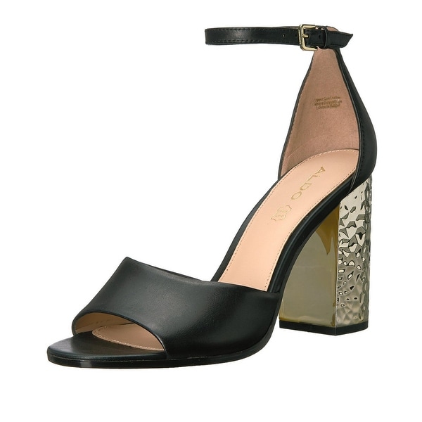 two piece block heel sandal