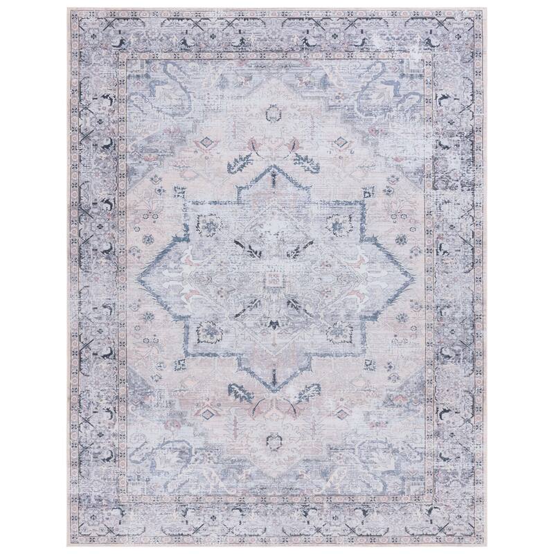 SAFAVIEH Tucson Machine Washable Slip Resistant Sina Traditional Rug