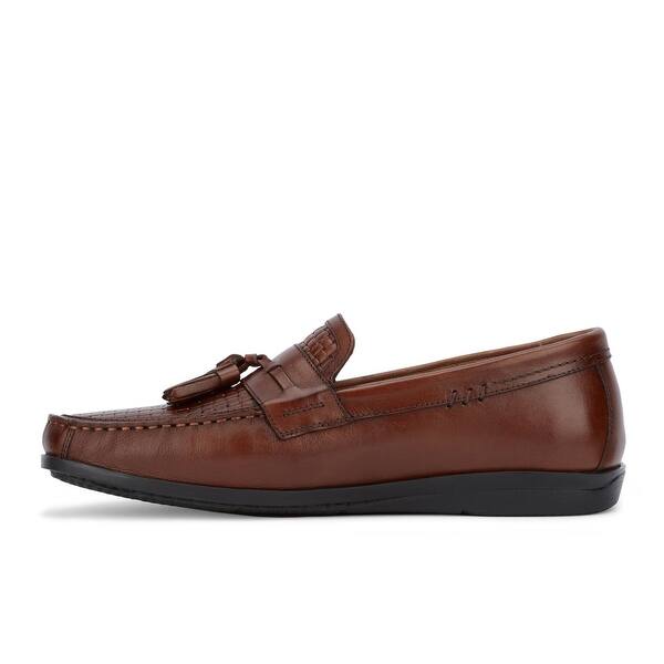 Shop Dockers Mens Manheim Leather Dress Casual Tassel Loafer Shoe