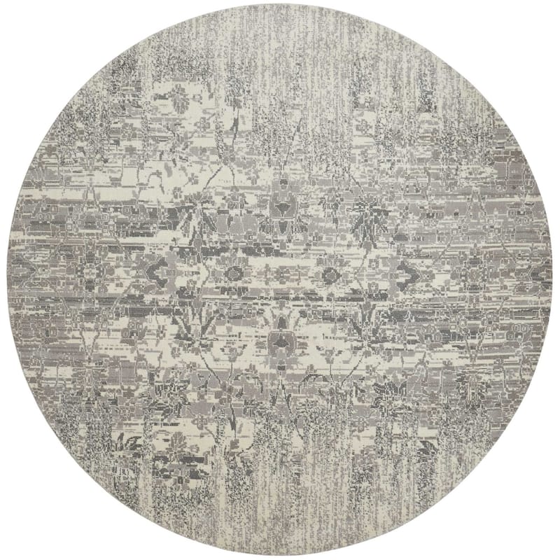 Nourison Twilight TWI02 Area Rug - 8' Round - Ivory - Rectangle