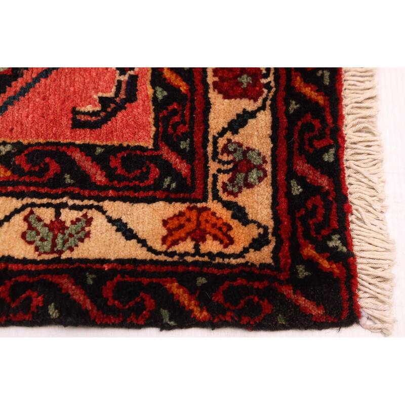 ECARPETGALLERY Hand-knotted Andelz Red Wool Rug - 2'11 x 10'3