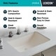 preview thumbnail 5 of 4, Lexicon Platinum V214 Quartz Composite Rectangle Vanity Sink - Galaxy Beige