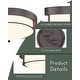 preview thumbnail 13 of 12, 12 Inch 2-Light Flush Mount Light Fixture, Modern Ceiling Light