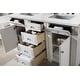 preview thumbnail 11 of 14, James Martin Vanities Bristol 60" Double Vanity, Bright White Eternal Jasmine Pearl Quartz