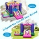 preview thumbnail 8 of 8, Gymax Inflatable Bounce House Kids 6-in-1 Bouncy Castle Pitching Game