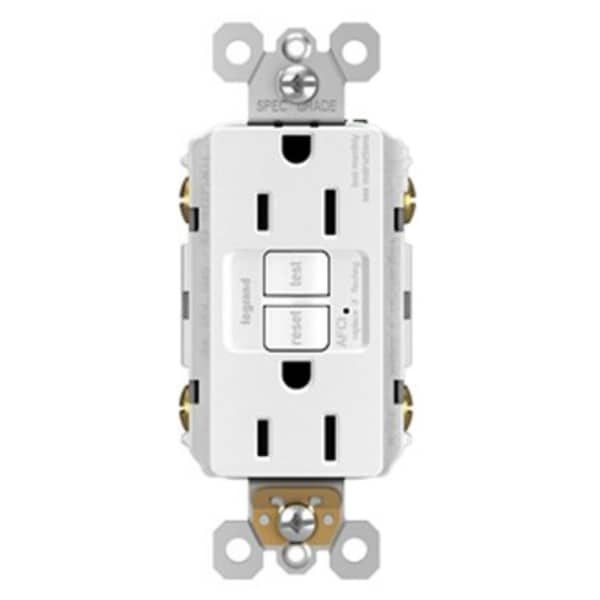 Shop Pass U0026 Seymour Af152trwccv4 Arc Fault Circuit Interrupter Receptacle White 15a