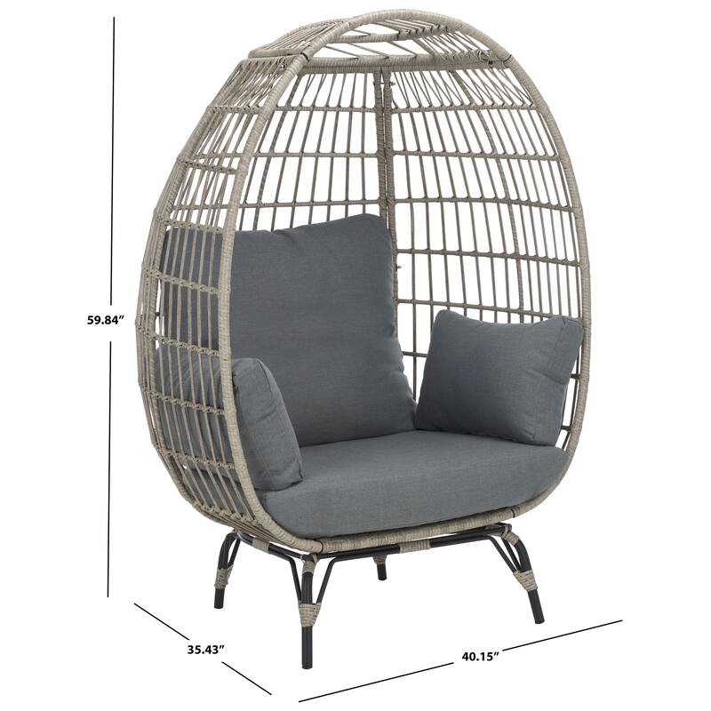 SAFAVIEH Outdoor Living Emmett Egg Chair - 40"W x 35"D x 60"H
