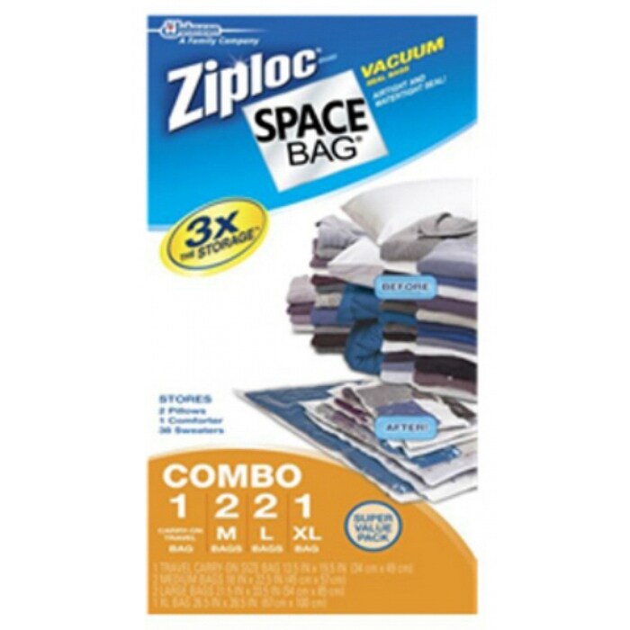 Shop Ziploc 70405 Space Bag Variety Set 6 Count Overstock