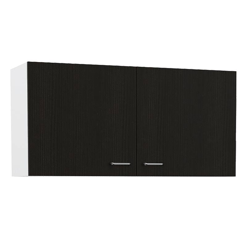 Wall Cabinet Toran, Two Shelves, Double Door, Black Wengue Finish,High quality and durable