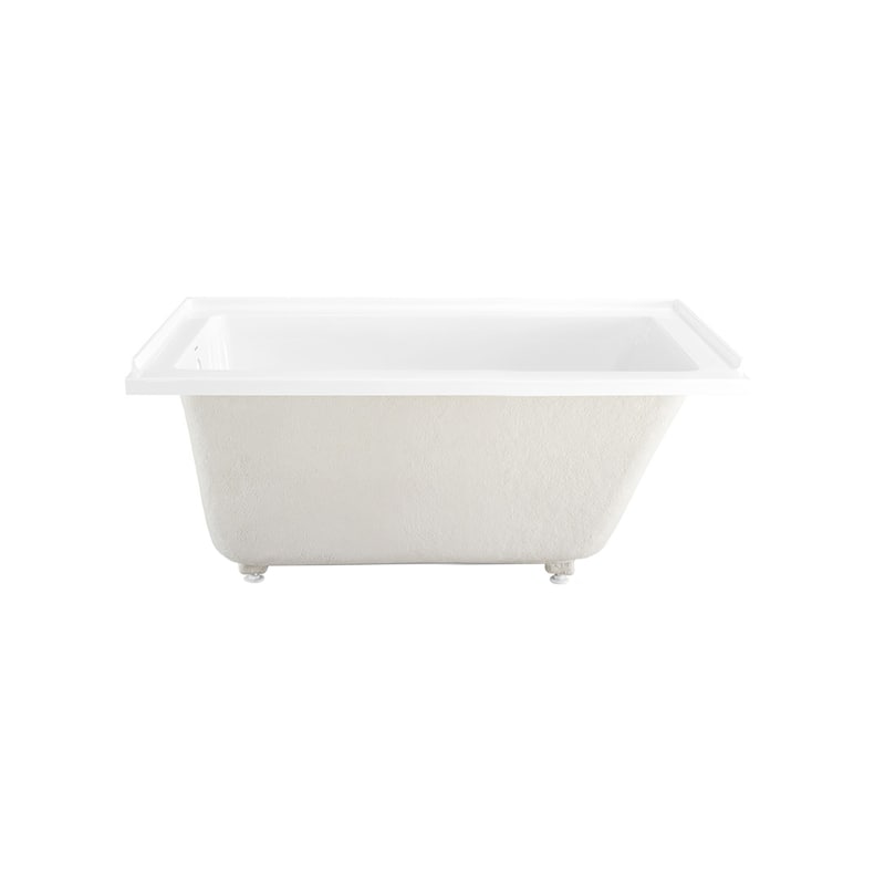 Voltaire 54 in x 30 in Acrylic Glossy White, Alcove, Integral Bathtub