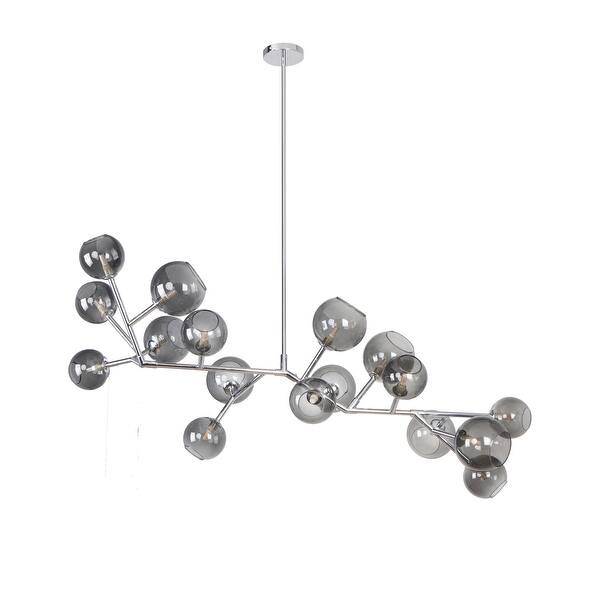 slide 1 of 7, Waverly 42" Glass Sputnik Chandelier