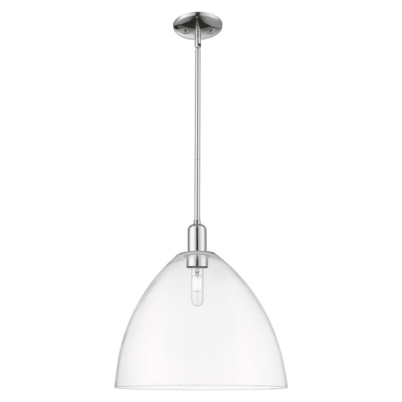 Innovations Lighting Endless Possibilities Arcadia - Bristol - 1 Light 16" Stem Hung Mini Pendant - Clear/Polished Chrome