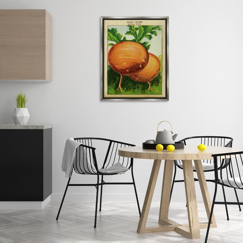 Stupell Country Vintage Onions Framed Floater Canvas Wall Art Design By Lil' Rue