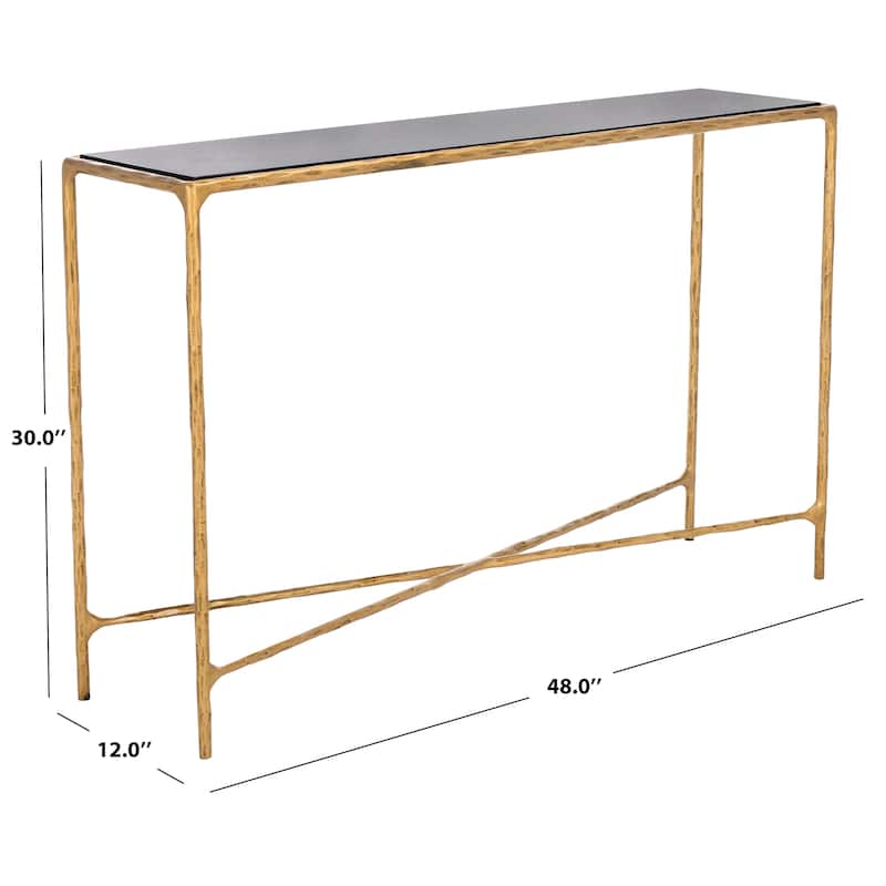 SAFAVIEH Couture Dorotea Forged Metal Rectangle Console Table - 48" W x 12" L x 30" H - 48"W x 12"D x 30"H