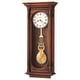 preview thumbnail 1 of 0, Howard Miller Helmsley Grandfather Clock Style Chiming Wall Clock with Pendulum, Vintage, Old World, Classic Design