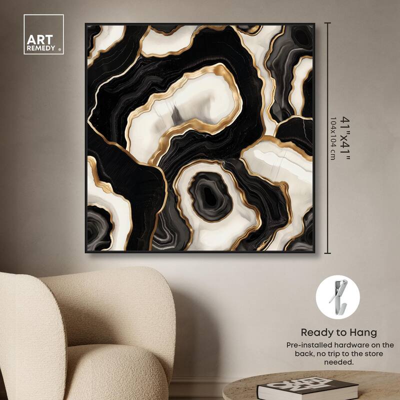 Coal Core Canvas by Art Remedy