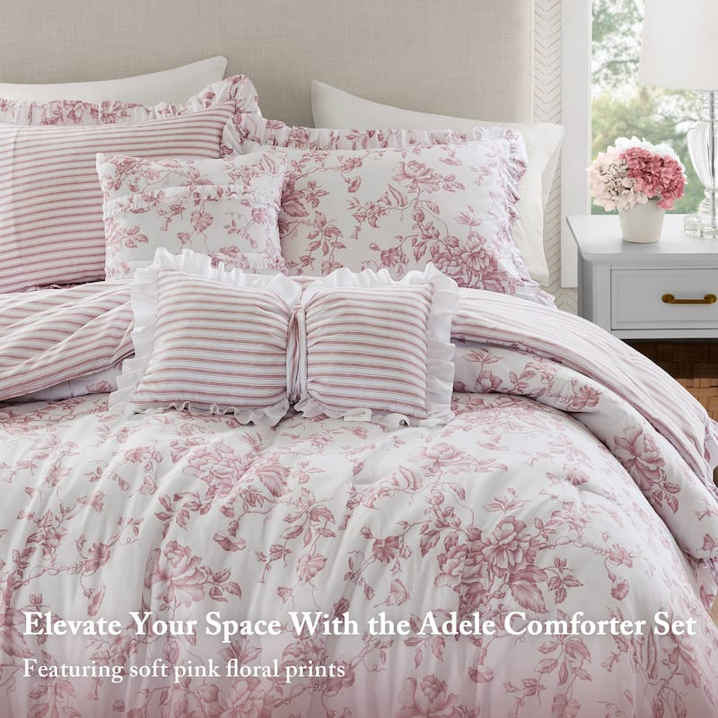 Madison Park Essentials Adele Comforter Set with Decorative Pillows