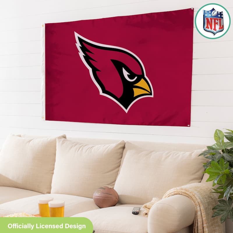 Arizona Cardinals Single Sided Flag w/ 2 Grommets, 3'x5'