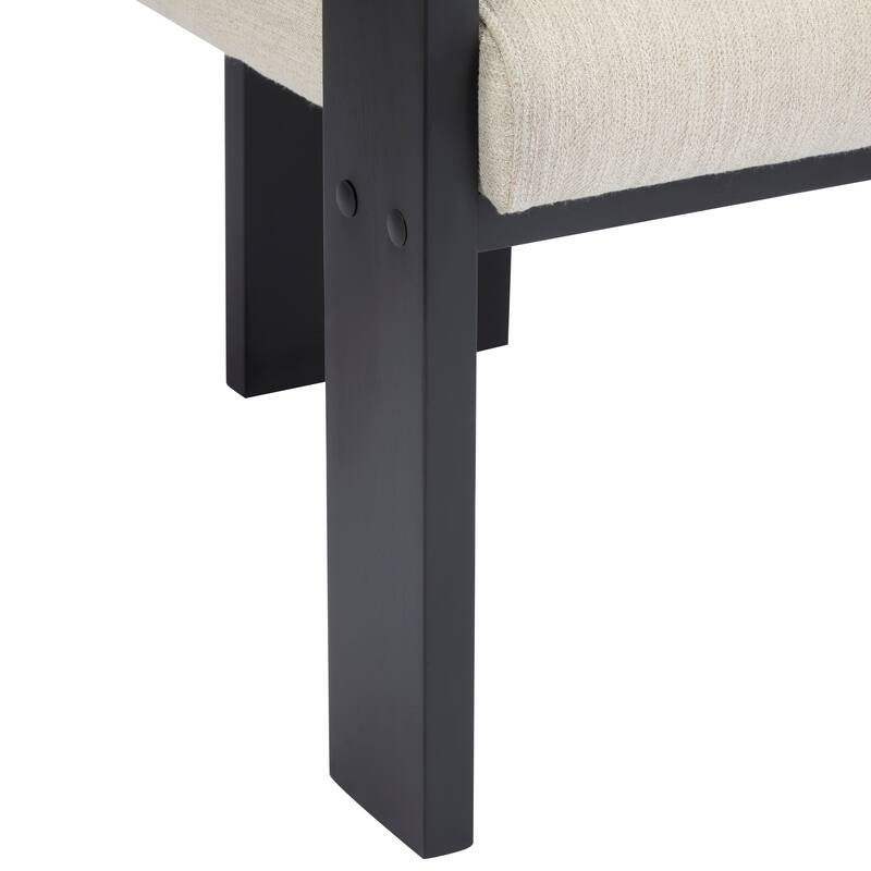 Dining Room Chairs Set of 2 Modern Fabric Armchair for Living Room, Comfy Upholstered Accent Chairs with Wood Legs, Pillow Back