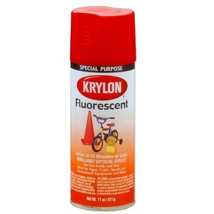Shop Krylon K03101 Fluorescent Spray Paint, 11 Oz, Red ...