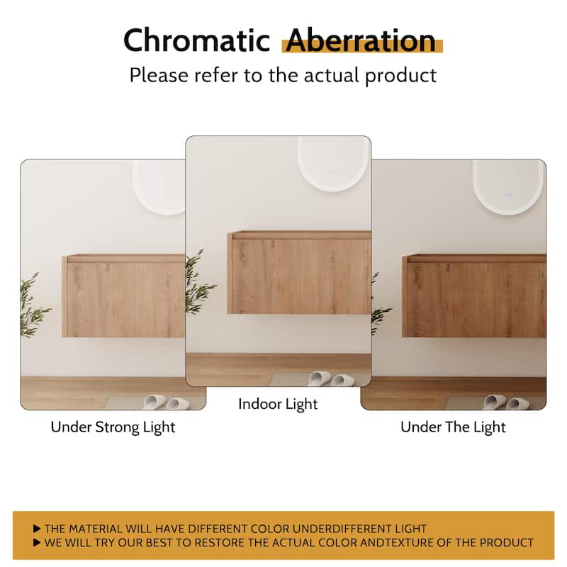 24/30/36/48/60 Inch Floating Bathroom Vanity Cabinet with Soft Close Door (Without Sink)