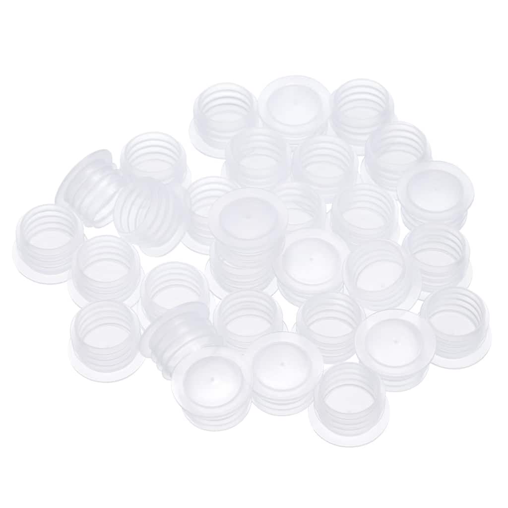 Salt Shaker Stoppers, Plastic Salt Shaker Plug Stopper, 30Pcs - Transparent