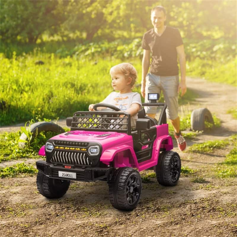 Children’s 12V Electric Ride on Car with Remote Control and Dual Motors Music Horn USB and Headlights
