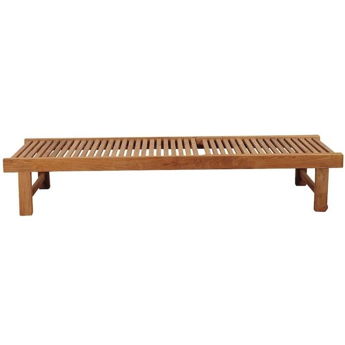 Amazonia Nias Outdoor Chaise Lounger Patio Furniture Teak Backyard Garden Lawn - N/A