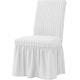 preview thumbnail 23 of 39, Subrtex Set-of-4 Stretch Dining Chair Cover Ruffle Skirt Slipcovers