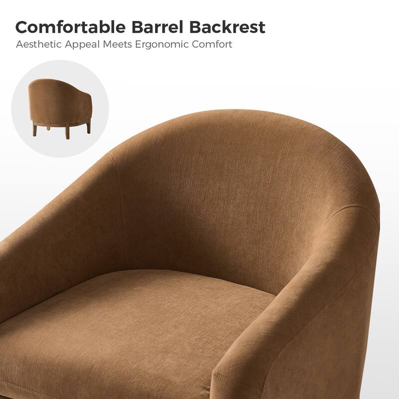 Joseph Modern Boucle Solid Wood Armchair Chair By HULALA HOME