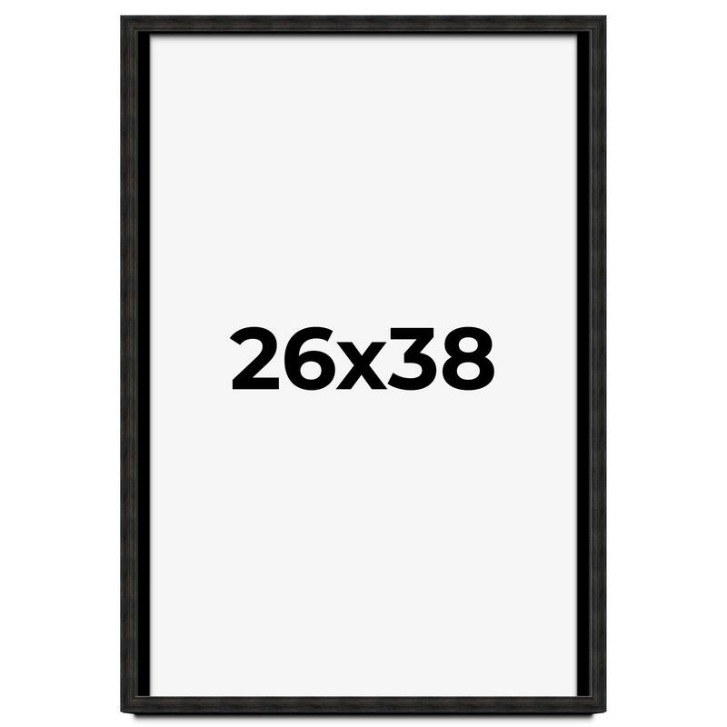 26x38 Shadow Box Black Rustic Barnwood Display Frame | 1.125 Inch