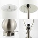 preview thumbnail 27 of 28, Grant 24" Modern Classic Gourd Iron LED Table Lamp with Pull-Chain with Dual USB Charging Port, by JONATHAN Y (Set of 2)