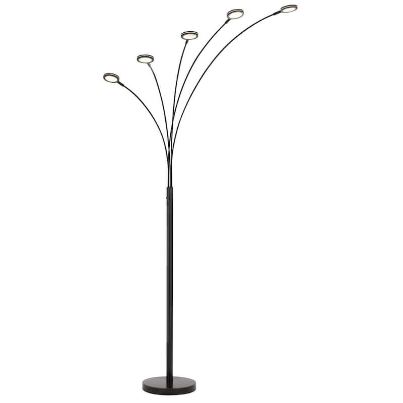 72" Five Light Led Arc Floor Lamp