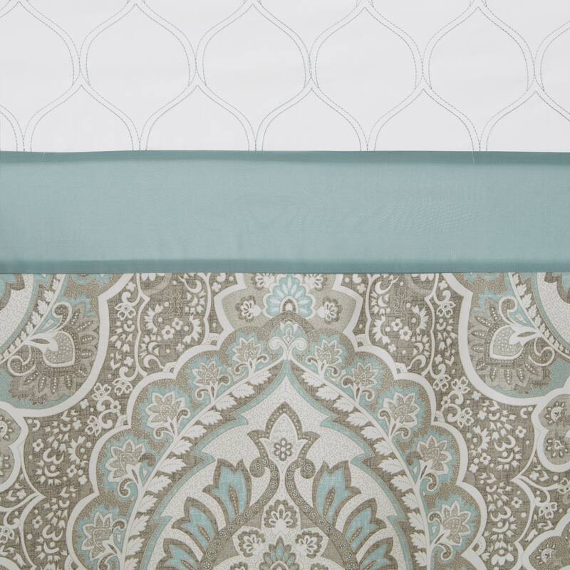 510 Design Josefina Printed and Embroidered Shower Curtain