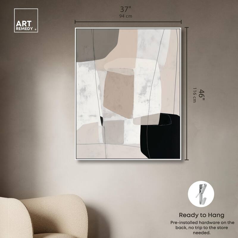 Neutral Forms I Canvas by Art Remedy