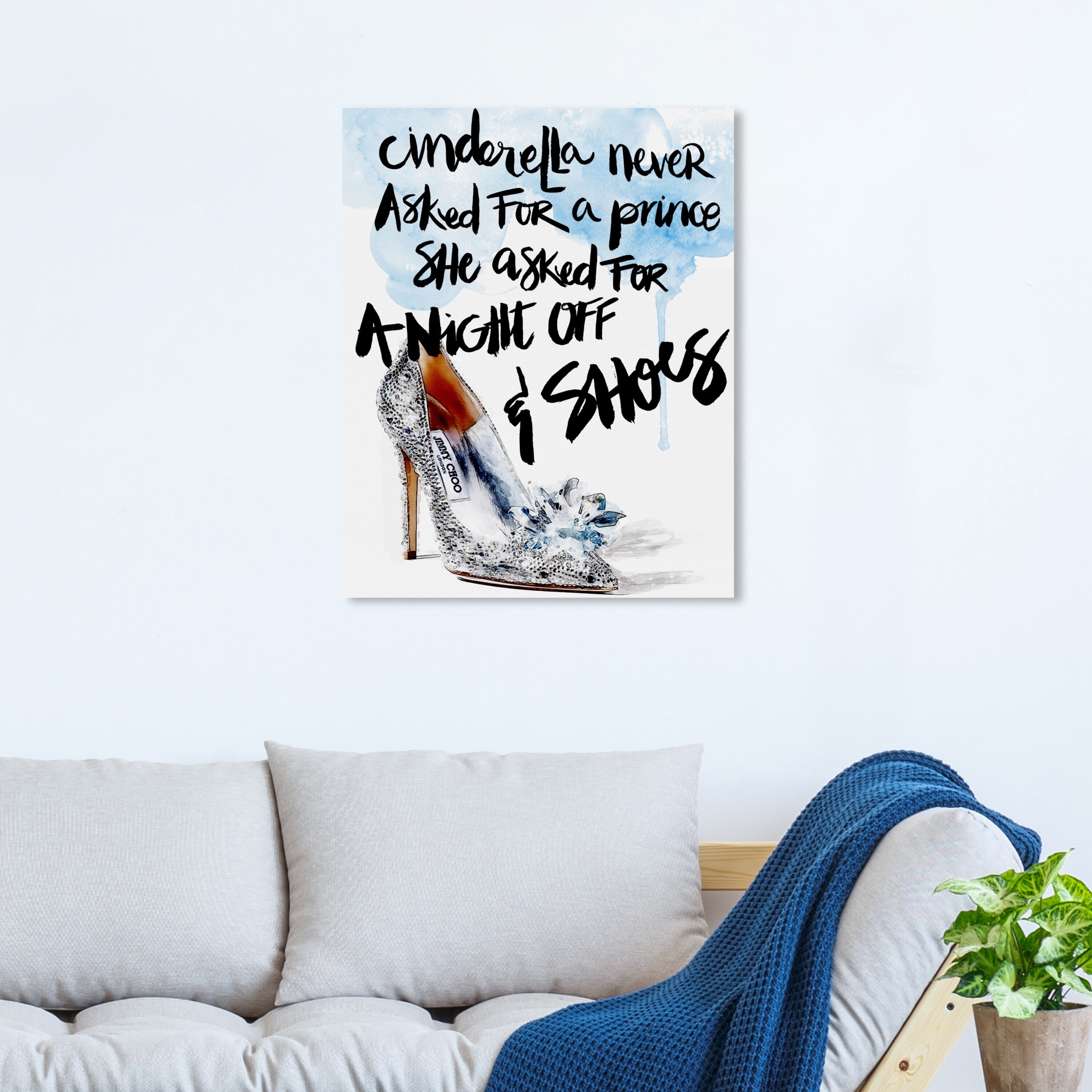 Oliver Gal 'Cinderella's Night Off' Typography and Quotes Wall Art